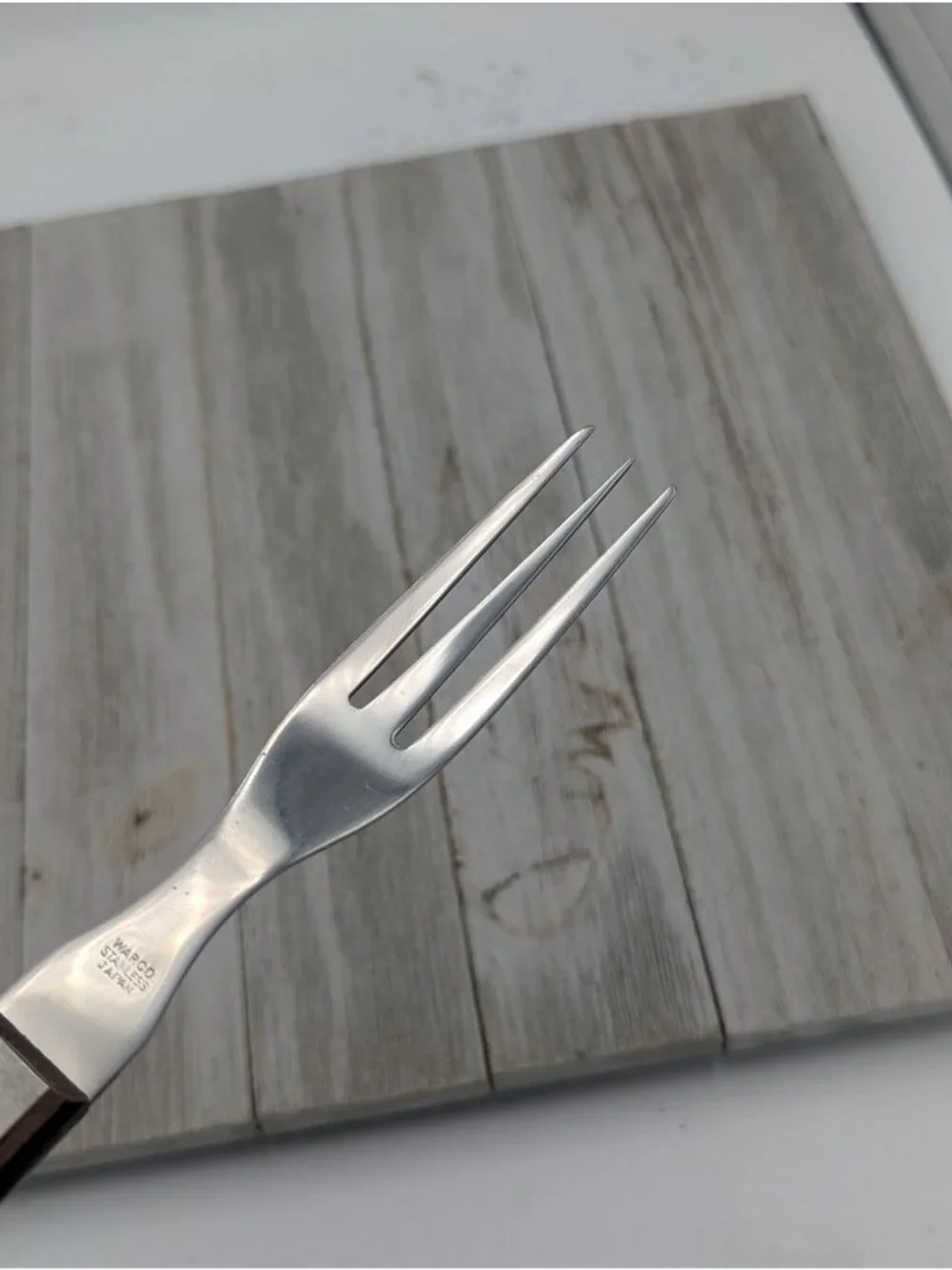 Warco 3 Prong Granny Meat Fork Stainless Steel Japan Advertising Nebraska 9-1/2